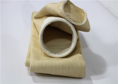 Porcellana Sacchetto filtro termoplastico della polvere del tessuto, cucito squisito del sacchetto filtro di PTFE non candeggiato fornitore