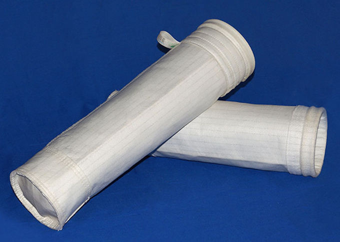 Tipo inferiore rotondo del sacchetto filtro del feltro del poliestere del collettore di polveri con la membrana di PTFE